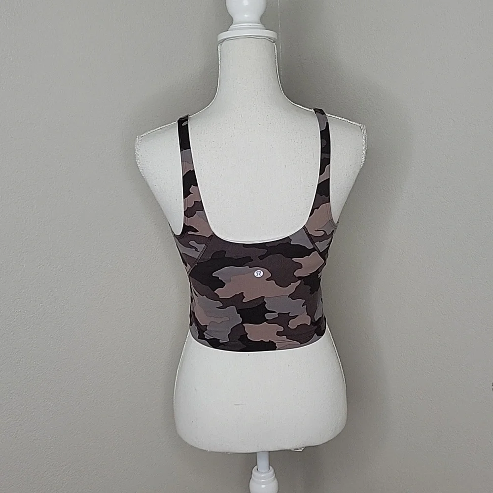 Lululemon Align Camo Heritage Dusty Bronze Workout Sports Bra